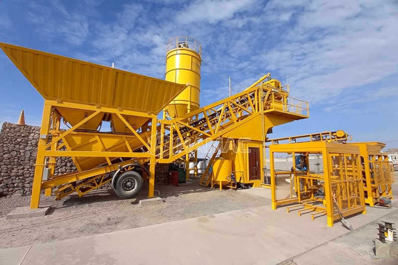 Mobile Concrete Batching Plant