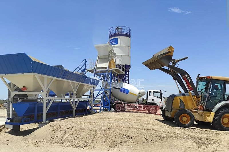 Hoisting Hopper Type Concrete Batching Plant