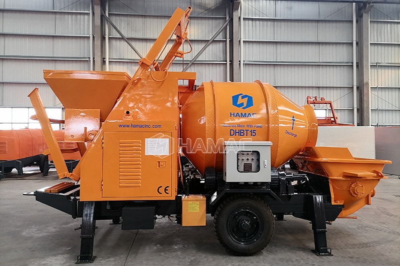 Diesel concrete mixer pump