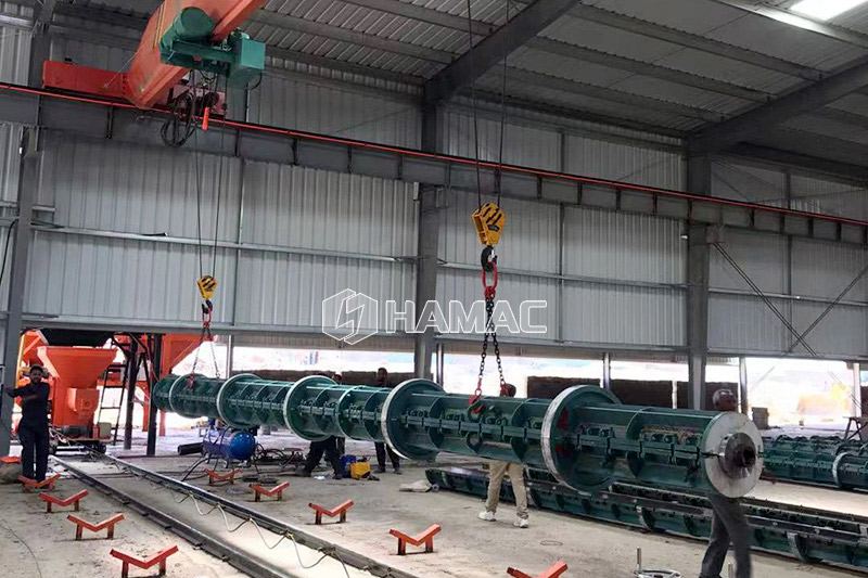 factory manufacture prestressed concrete pole machine